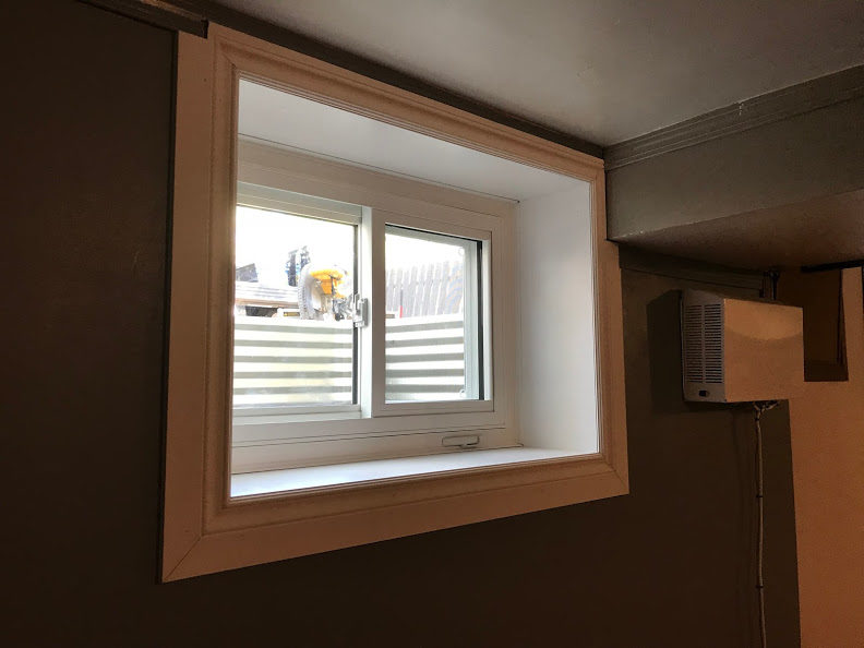 recessed window trim